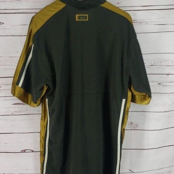 Nike Air Basketball Army Green Zippered Mens Size Large Pullover - Picture 7 of 7